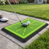 Centra Golf Mat Swing Path Feedback Anti Slip Rubber Base Indoor Practice Green