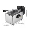 Spector Deep Fat Fryer 3L Electrical Stainless Steel Removable Frying Basket
