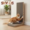 Skylos 68cm High L Shaped Cat Scratching Board with Ball Toy Wall Furniture
