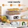 Spector 5 Tray Stainless Steel Food Dehydrator Jerky Fruit Vegetable Dryer White