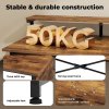 Levede Gaming Desk L Shaped with USB Charging Port Power Outlet Walnut Color