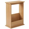 Levede Side Table Slim Storage Magazine Rack Sofa End Table Small Space Oak