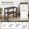 Levede Fish Tank Stand Aquarium Rack 20 Gallon 272kg Metal Living Room Black