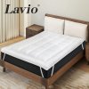 Lavio Mattress Topper Single 10CM Deep Washable Thick Soft Microfibre with Strap