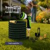 Traderight Expandable Garden Hose 5m to 15m 10-Pattern Nozzle Kink-Free Green