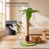 Skylos Cat Scratching Post Palm Tree Cat Scratcher With Brush Toy Indoor Green