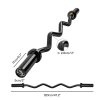 Centra EZ Arm Curl Bar Weight Lifting 4ft Olympic Barbell for 2