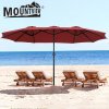 Mountview Large Parasol Patio Umbrella Outdoor Garden Pool Sunshade Double-Sided