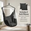 Mountview Hammock Chair Hanging Rope Swing Seat Indoor Outdoor with Cushions