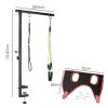 Skylos Dog Grooming Table Arm Adjustable 270 Steel Clamp Hammock for Home Black