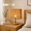 Emitto Lamp Shade Boho Woven Paper Rope Metal Frame Easy Fit Pendant Yellow