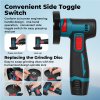 Traderight Mini Cordless Angle Grinder 2 Battery Charger Polishing Cutting 12V