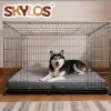 SKYLOS Washable Dog Bed Waterproof Plush Non-Slip Pet Mattress for Large Dogs