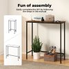 Narrow Console Table Slim Entryway Hallway Sofa Table Display Shelf Industrial