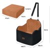 Skylos Dog Booster Car Seat Portable Pet Puppy Travel Carrier Bed Basket Brown