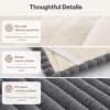 Marlow Corduroy Sofa Cover Pet Friendly Non Slip Washable 70 x 180cm Deep Grey