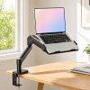 Levede Single Monitor Arm Tray Laptop Stand Adjustable Gas Desk Mount Black