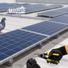Mountview Bird Proofing Mesh Set PVC 60 Fixing Clips 30m for Solar Panel Black