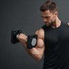 Centra Adjustable Dumbbell Set 4-20KG Auto Lock Home Gym Weight Training Fitness