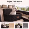 Skylos Large Dog Car Seat Booster Dual-Sided Plush Cool Bed Washable Black