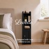 Levede Bathroom Cabinet Slim Corner Storage Adjustable Shelves PB MDF Black