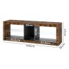 Levede TV Unit Cabinet Stand LED Storage Height Adjustable Living Room Wood RGB