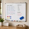 Levede Magnetic Whiteboard Adjustable Wall Mounted Dry Erase Office,White