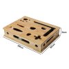 Skylos Cat Nail File Scratcher Large Solid Wood with Toy Balls for Indoor Cats