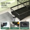 Toque Dish Drying Drainer Rack 3 Tier with Drip Tray Plate Cup Cutlery Holder