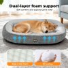 Skylos Pet Bed Washable Plush Orthopedic Soft Non Slip Mat Indoor Pet Cushion S