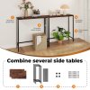 Narrow Console Table Slim Entryway Hallway Sofa Table Display Shelf Industrial