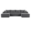 Levede Modular Sectional Sofa U Shaped Memory Foam Corduroy Boneless Couches