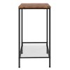 Levede Industrial Side Table Wood 2-Tier Storage Shelf End Table for Living Room
