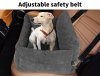 Skylos Pet Car Booster Seat Dog Protector Portable Bed Removable Dark Grey M