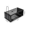 TOQUE Humane Mouse Traps Live Catch Rodent Trap Auto Lock For outdoor Black 2pc