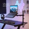 Levede Laptop Desk For? Adjustable Riser With Rotatable Monitor Mount Black