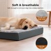 SKYLOS Washable Dog Bed Waterproof Plush Non-Slip Pet Mattress for Large Dogs