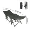 Levede Camping Cot Heavy Duty Travel Folding Camping Bed with Mattress Portable