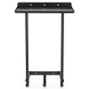 Levede Towel Rack Wall Mounted Shelf Bathroom Storage Holder with Hooks Black