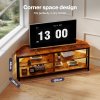 Levede Wooden TV Cabinet with RGB LED Light 120cm TV Stand Storage Unit Max 55