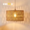 Emitto Lamp Shade Boho Woven Light Shade Durable Easy Fit Living Room Yellow