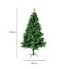 Santaco Christmas Tree 2.1m 797 PVC Tips Metal Base Xmas Decor Indoor Green