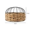 Emitto Modern Ceiling Pendant Light Shade Rattan Style Woven Lamp Shade 30cm