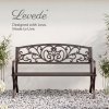 Levede Garden Bench,Butterfly Cast Iron Outdoor Bench,300kg Metal,Bronze
