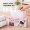 Skylos Cat Litter Bags XL for Standard Trays Heavy Duty Drawstring 30pc Pink