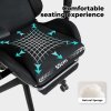 Levede Office Desk Chair Gaming Recliner Adjustable Height with Footrest Black