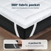 Lavio Mattress Topper Single 10CM Deep Washable Thick Soft Microfibre with Strap