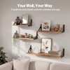 Levede Floating Shelves 6 Set Wood Shelves for Wall Brown Modern Storage Home