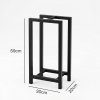 Levede Firewood Rack Metal Outdoor Storage Log Holder Fireplace 30 x 22 x 59cm