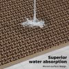 Marlow Kitchen Mat 2PCS Non Slip Woven Rubber Floor Mat Absorbent Runner Brown